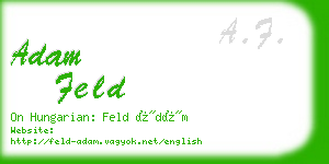 adam feld business card